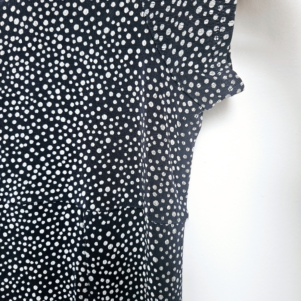 Vintage Coldwater Creek Iron free Empire Waist maxi Flowy Polka sz M 90s Dress - Picture 4 of 11
